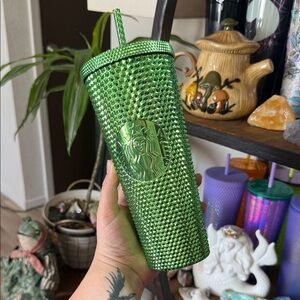 Starbucks Emerald Green Spike Textured 24oz Tumbler